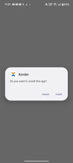 Screenshot of Xender