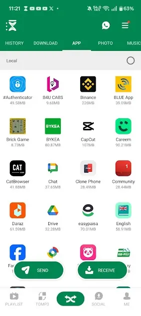 Screenshot of Xender Android